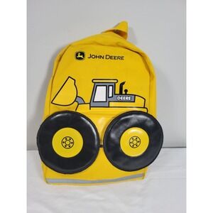 John Deere Front Loader Yellow Small Backpack 13"x9"x4"